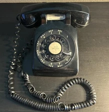 Vintage Western Electric Black Rotary Phone Bell System Read