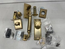 Nostalgic Warehouse New York C Grip Front Door Handle and Deadbolt Set