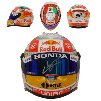 レッドブルレーシング ペレス1/2ヘルメット　サイン 2021オーストリアGP Sergio Perez Signed 2021 Austria F1 RedBull Helmet 1:2 Scale with