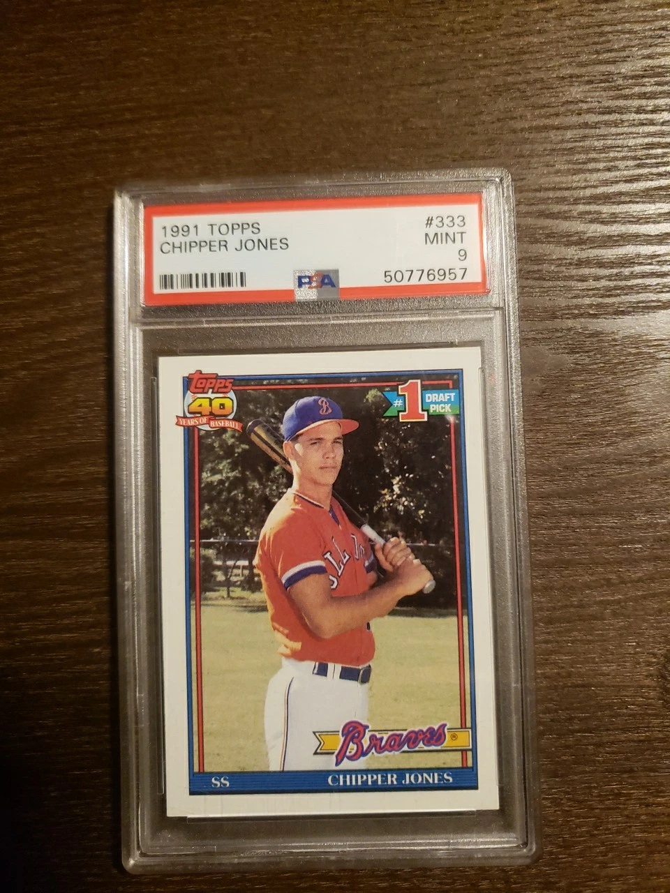 Chipper Jones trading card