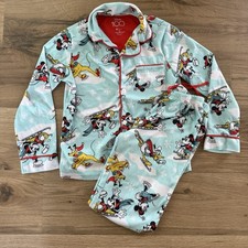 Disney 100 Retro Reimagined Family Matching Pajamas Mickey Pluto Size 8