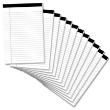 Legal Pads 5×8 Inch Notepad, 12 Pack Note Pads College Ruled Perforated Memo ...
