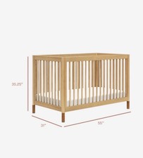 Babyletto GELATO 4 In 1 Convertible Crib Honey Vegan Leather Feet-M12901HYVTL