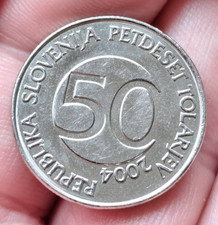 🔴SLOVENIA  50 Tolarjev  2004 UNC  TAURUS TAURUS🔴