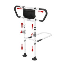 Bed Rails for Elderly Adults Seniors Adjustable Height Foldable Safety Rail w...