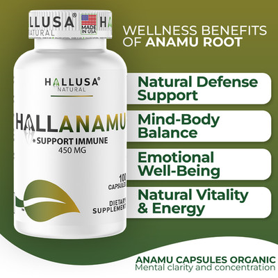 Anamu Petiveria Alliace 450mg - Mind Body & Immune Support - 100 Capsules