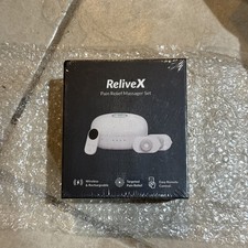 ReliveX Pain Relief Massager Set Wireless Rechargeable Remote Control White