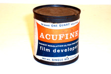 Rare NOS Can ACUFINE Highest Resolution ULTRA FINE GRAIN FILM DEVELOPER