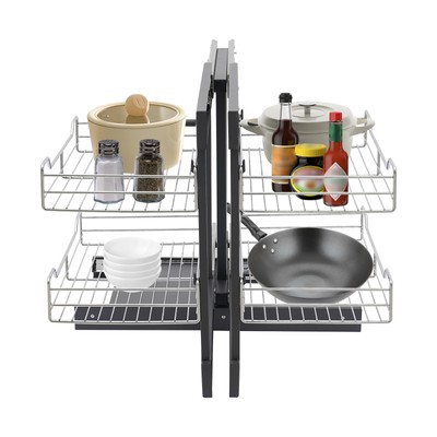 Pull-out Cupboard Organizer Pantry Shelves Kitchen Storage Shelf Holding Rack