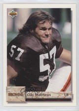 1992 Upper Deck Clay Matthews #215 2k3