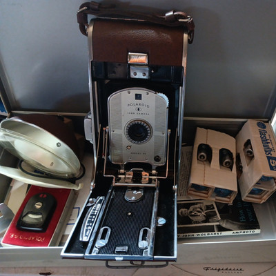 Polaroid Land Camera Speedliner 95B Flash Gun 202 No Bulb w/Boxes Untested