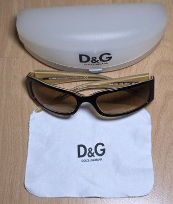 Original D&G Sonnenbrille DD 2095/S   Schwarz & Gold   Y2K Style