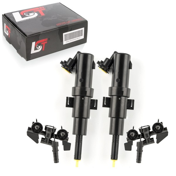 2X WaschwasserdüSe Scheinwerfer TeleskopdüSe Set Links Rechts FüR BMW 3Er E46-image