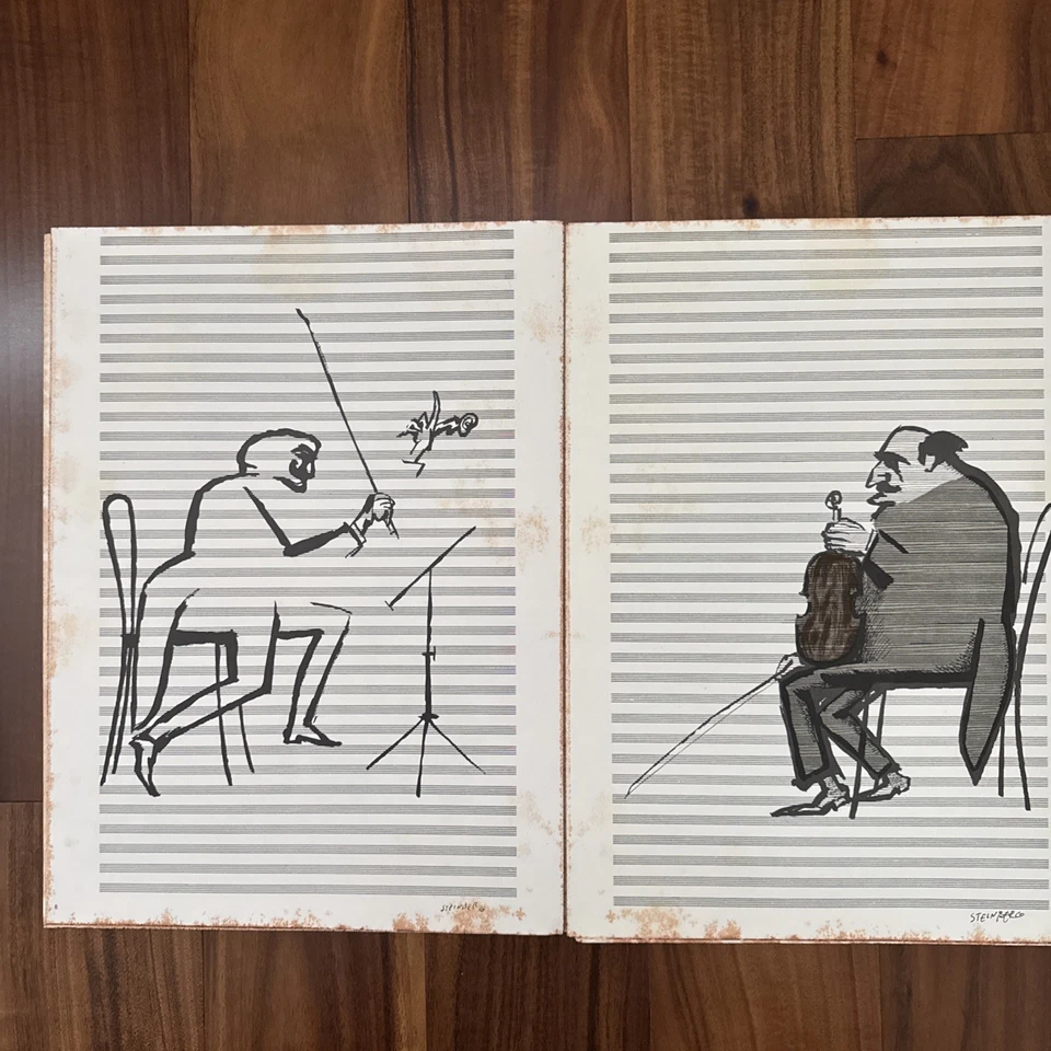 Derriere le Miroir 53-54, Saul Steinberg lithographs, Maeght 1953 vintageINV2099 - Image 4 of 4