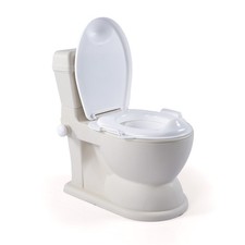 Dolu Nuve Educational XL Potty, Flip-Top Lid for Children, Beige Open Box