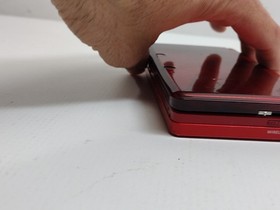 Nintendo 3DS Handheld System Flame Red Working With No Charger