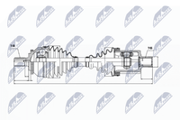 NTY Antriebswelle NPW-VV-018 FüR Volvo