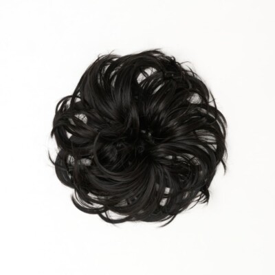 Hair Scrunchie gestrandet lockig flicky gewellt Wrap Haarteil unordentlich Brötchen Hochsteckfrisur verschiedene