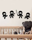 Vinyl Wall Decal Cartoon Little Ninjas Boy Room Decor Stickers (3560ig)