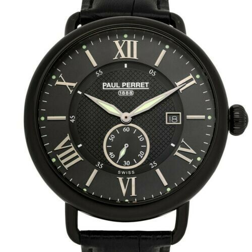 Paul Perret Dumas Men's Swiss Vintage Style Watch - Picture 1 of 7