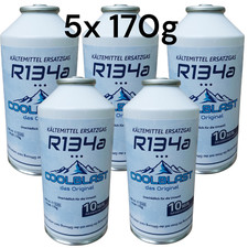 5x COOLBLAST ORGINAL Kältemittel R134a Ersatzgas f. Autos  1995 - 2016 Klimagas