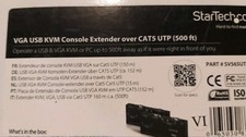 StarTech.com USB VGA KVM Console Extender over CAT5 UTP (500 ft) (SV565UTPU)