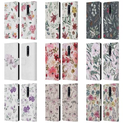 OFFICIAL ANIS ILLUSTRATION FLORAL PATTERN LEATHER BOOK CASE FOR ONEPLUS PHONES