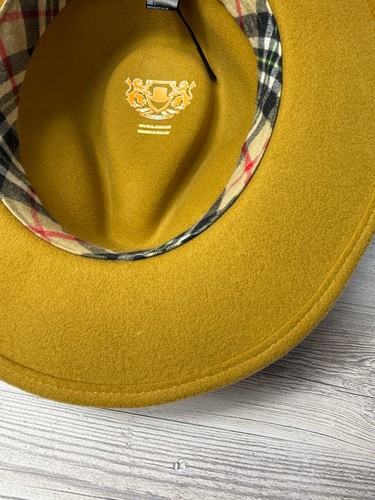 Major Wool fedora hat size L 59cm Mustard yellow - Picture 13 of 19