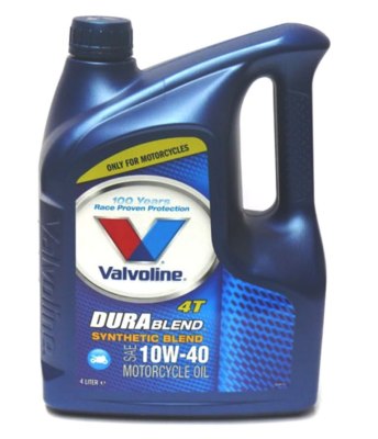Motoröl Valvoline Dura Blend 4T 10W40 4 LTR Motorcycle Oil DuraBlend 10W-40