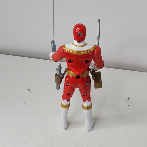 Figura de acción de colección Power Rangers Zeo Red Ranger V 1996 Bandai completa suelta - Imagen 4 de 6