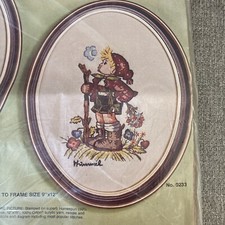 Hummel Stitchery New Paragon Needlecraft Peasant Boy 9x12" 1975 Kit Sealed 0233