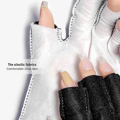 2pcs Anti Uv Rays Protect Gloves Nail Gloves Led Lamp Nail Uv Protection Gl..IL