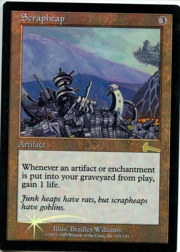 1x Scrapheap FOIL, NM, Urza's Legacy (ULG), Magic: the Gathering, MtG - 第 1/9 張圖片