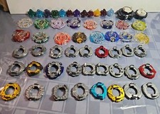 Beyblades Lot Random Large Mixed Lot of 56 Metal Parts Pieces