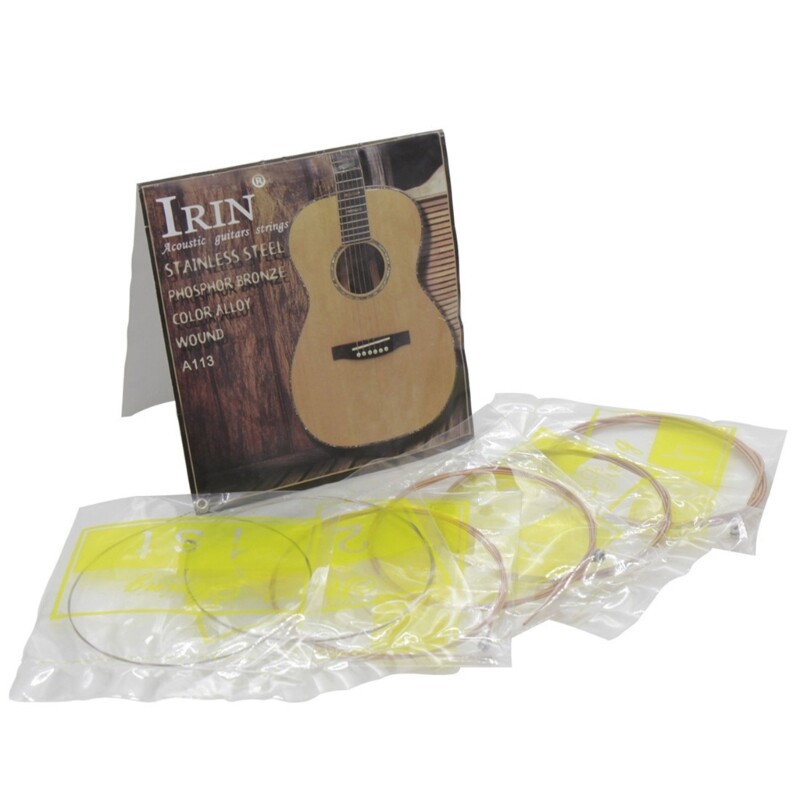 6 String Replacements Steel Core Acoustic Guitar Strings Kits for Folk
