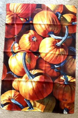 Fall Pumpkins Outdoor Yard Flag Polyester 24 x 36 Polyester New