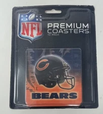 NFL Chicago Bears Premium Coaster 10 Pack Set By Rico Industries Inc.