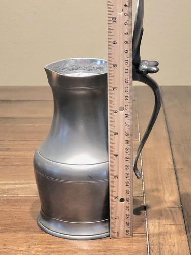 Pewter Pitcher Stien , ETAIND'ART, Made In France, 8" Vintage - Picture 6 of 8