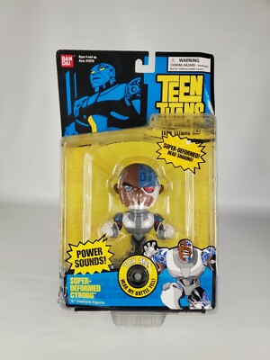 MOC SUPER DEFORMED CYBORG TEEN TITANS GO TALKING BOBBLE HEAD FIGURE works