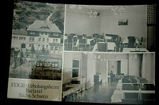 55241 AK FDGB Recreation Home Bielatal Saxon Switzerland 1978