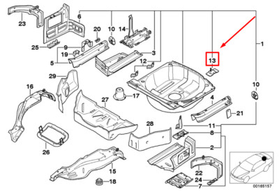 BMW 3 E46 REAR CAR JACK BRACKET 7015871 41127015871 ORIGINAL for 