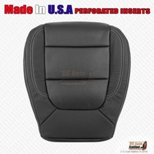 2019 - 2023 Gmc Sierra Front Driver Bottom Perforated Leather Seat Cover Black