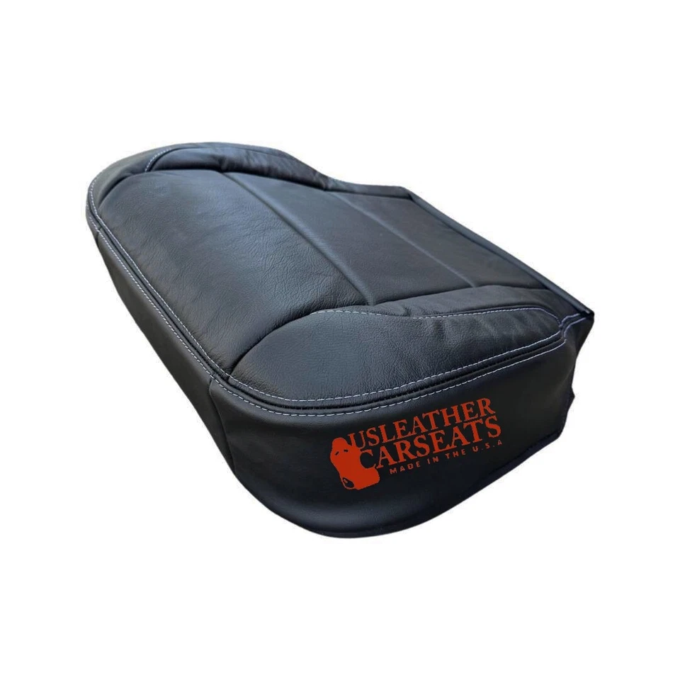 2008 - 2012 年驾驶员底部皮革座椅套适用于日产 TITAN PRO-4X 黑色 — 第 2/4 张图片