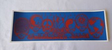 Grateful Dead Train, Dancing Skeletons, Steal Your Face 3.75 x 11.5 inch Sticker