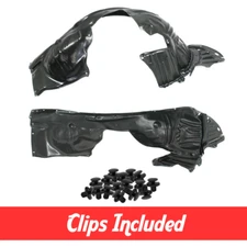 Driver & Passenger Side Fender Liner Set w/ Clips For 2014-2017 Honda Odyssey