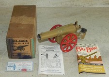 Vintage Cast Iron Big-Bang Light Field Gun No. 6F Toy Cannon Box  Instructions