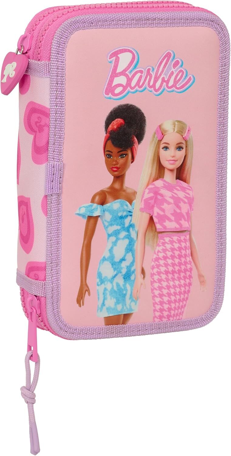 Детский школьный пенал Safta Barbie Love, цветной пенал для карандашей, остроумие