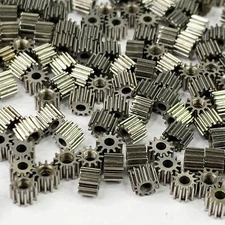 25 Watch Gears 3.4mm Silver Parts Steampunk Repair Lot Altered Art Watchmaker
