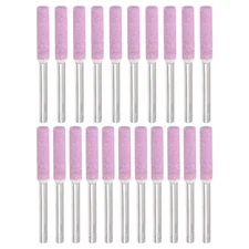 3/16" Diamond Chainsaw Sharpener Sharpening Stone Grinding File Pink 21pcs