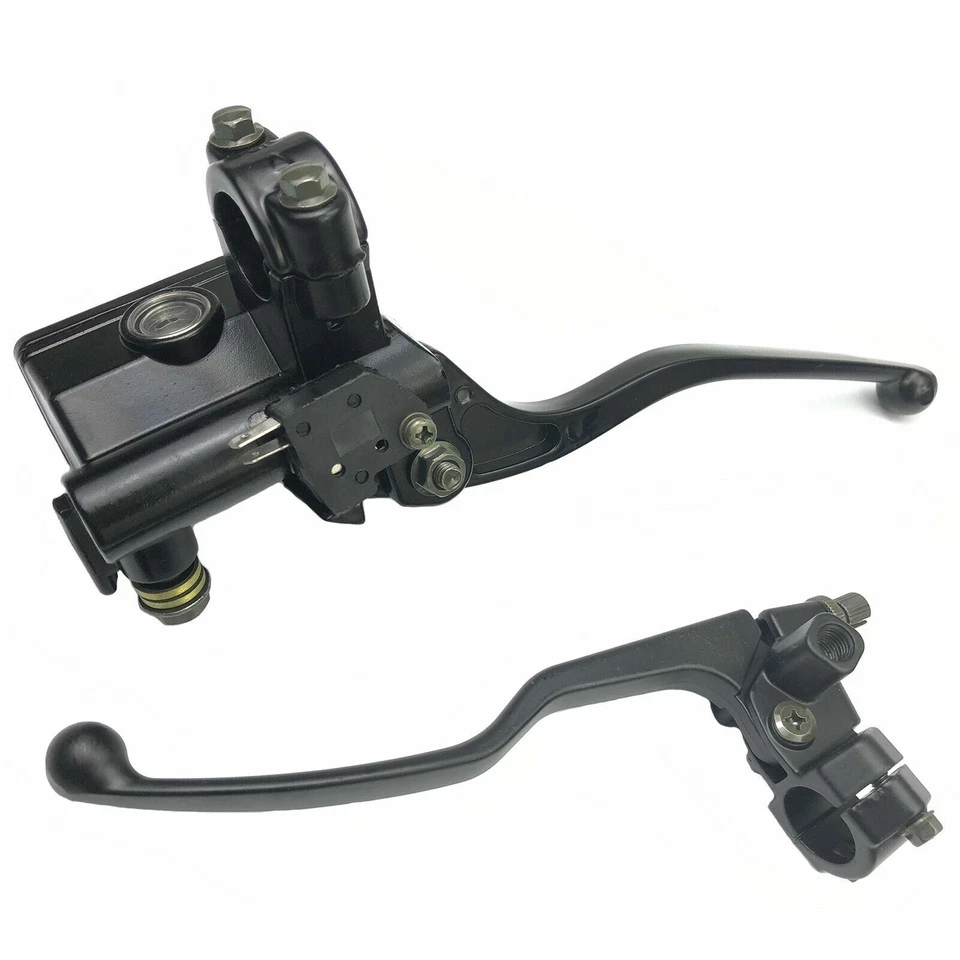 Manillar de motocicleta 7/8" freno hidráulico cilindro maestro control y palanca de embrague Foto 2 de 3